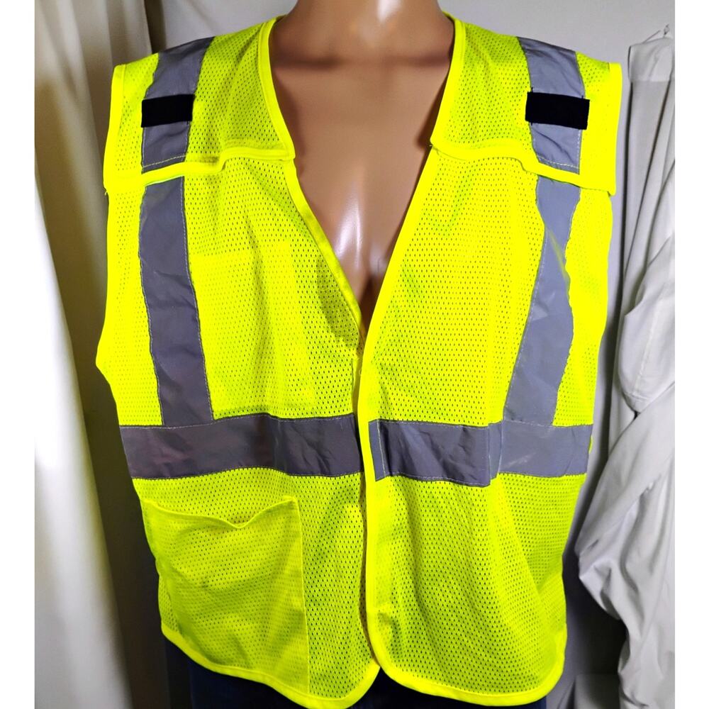 Norfolk Southern Breakaway High Visibility Safety Vest Mesh Reflective Stripes
